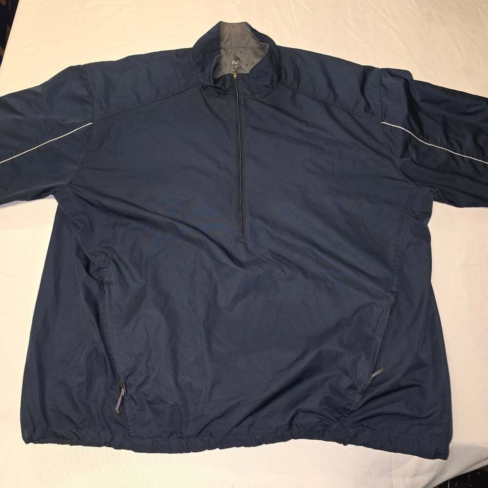 Nike Golf Clima-Fit 1/4 Zip Windbreaker Jacket Blue Men's Size XXL